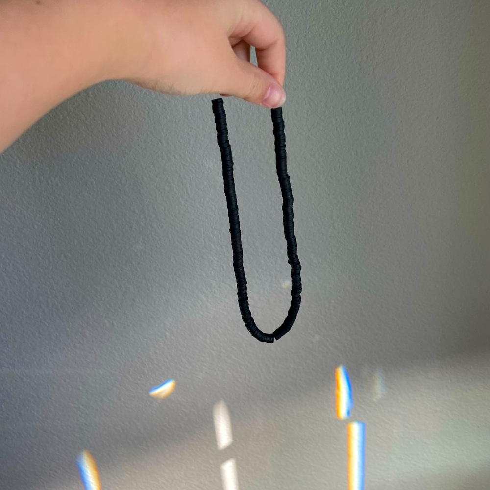 Clay bead necklace